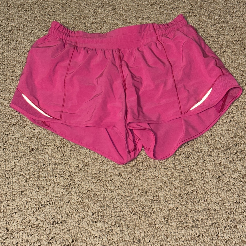 Lululemon Run Hotty Hot Low-Rise Lined Short 4”   Sonic Pink